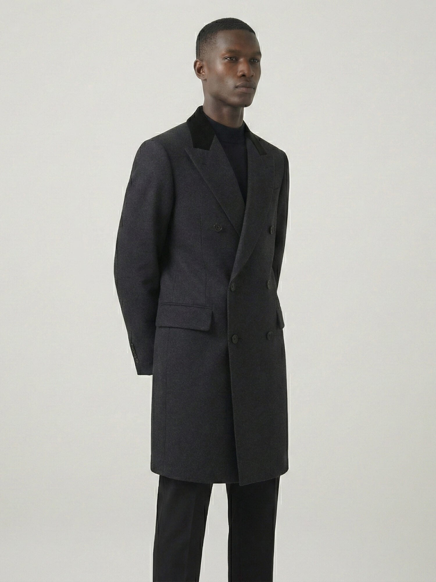 Double-Breasted Wool Coat