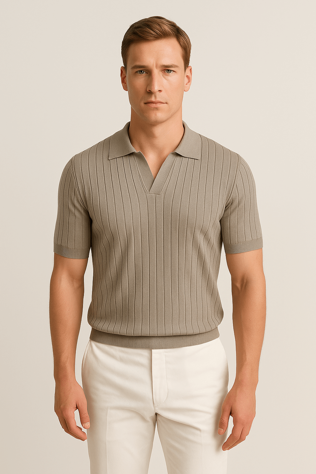 The Lorenzo Short Sleeve Ribbed Polo