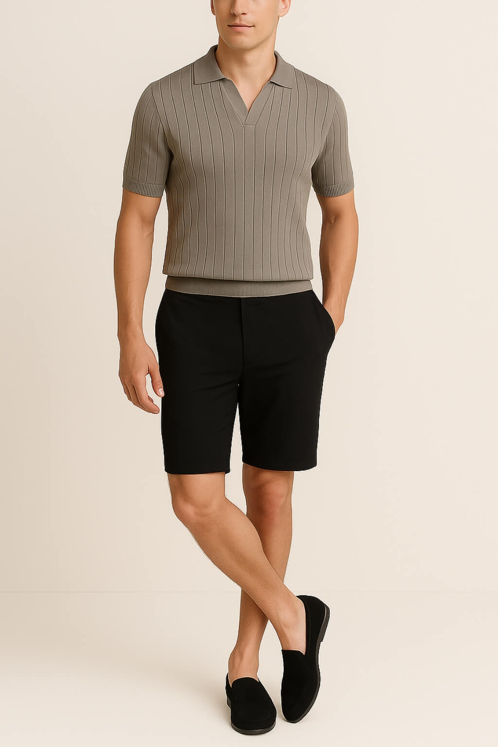 The Lorenzo Short Sleeve Ribbed Polo
