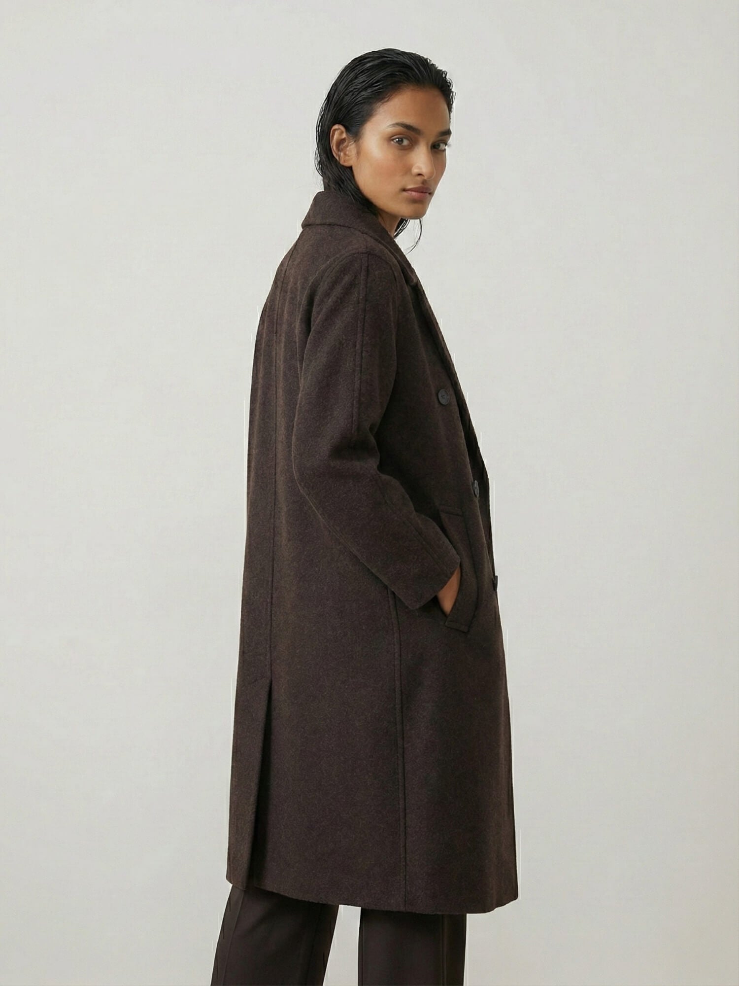 Minimalist Wool Coat