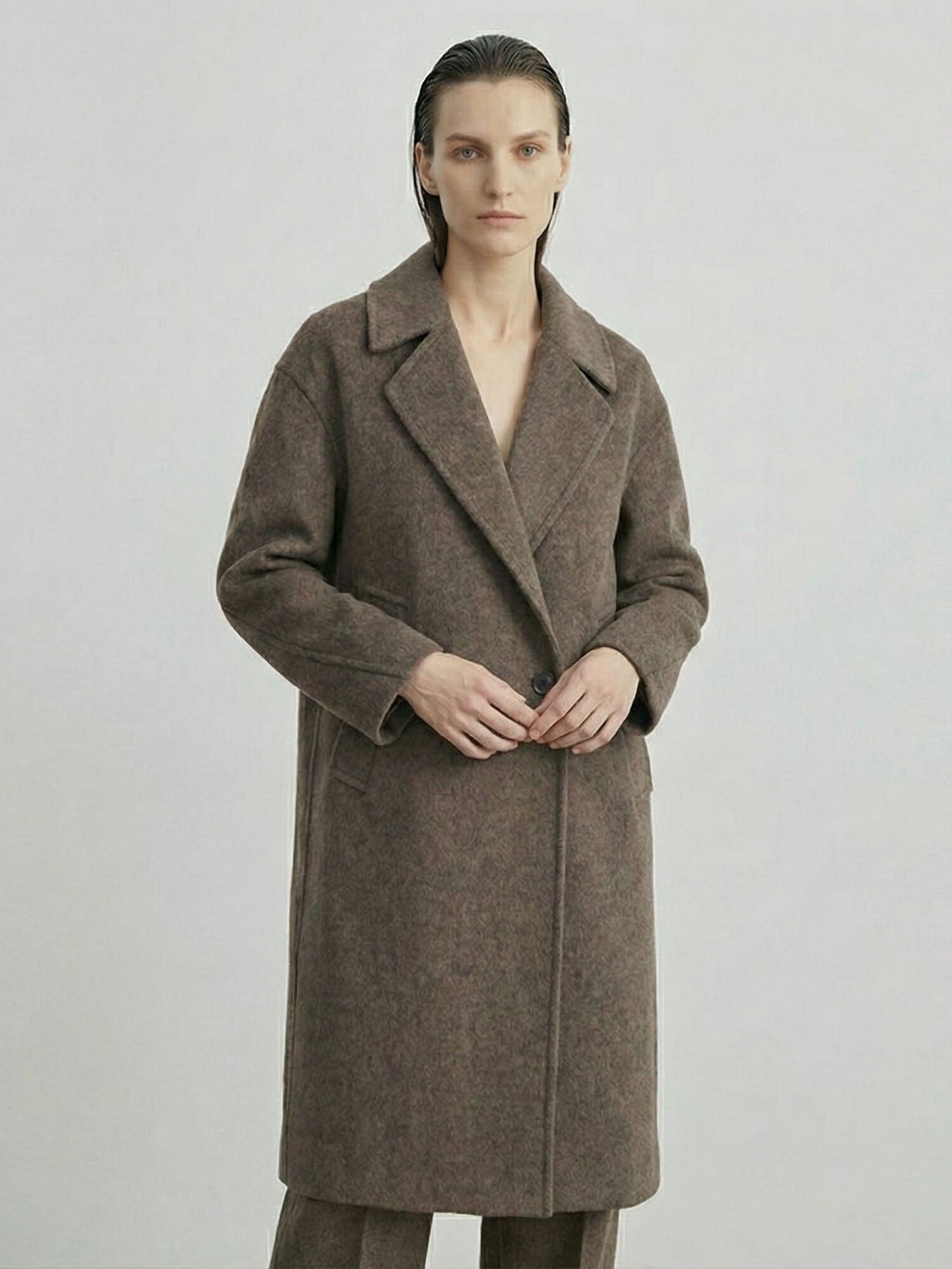 Oversized Wool Blend Coat