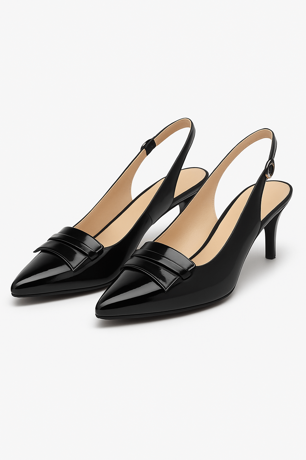 Delphine Leather Heels