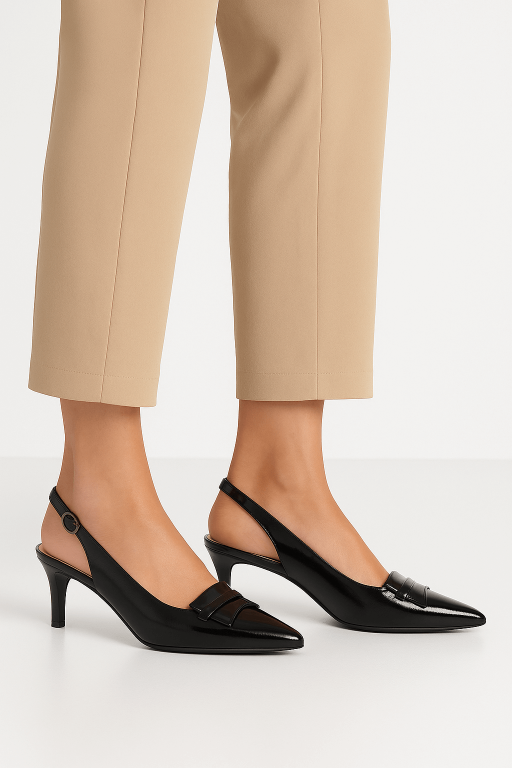 Delphine Leather Heels