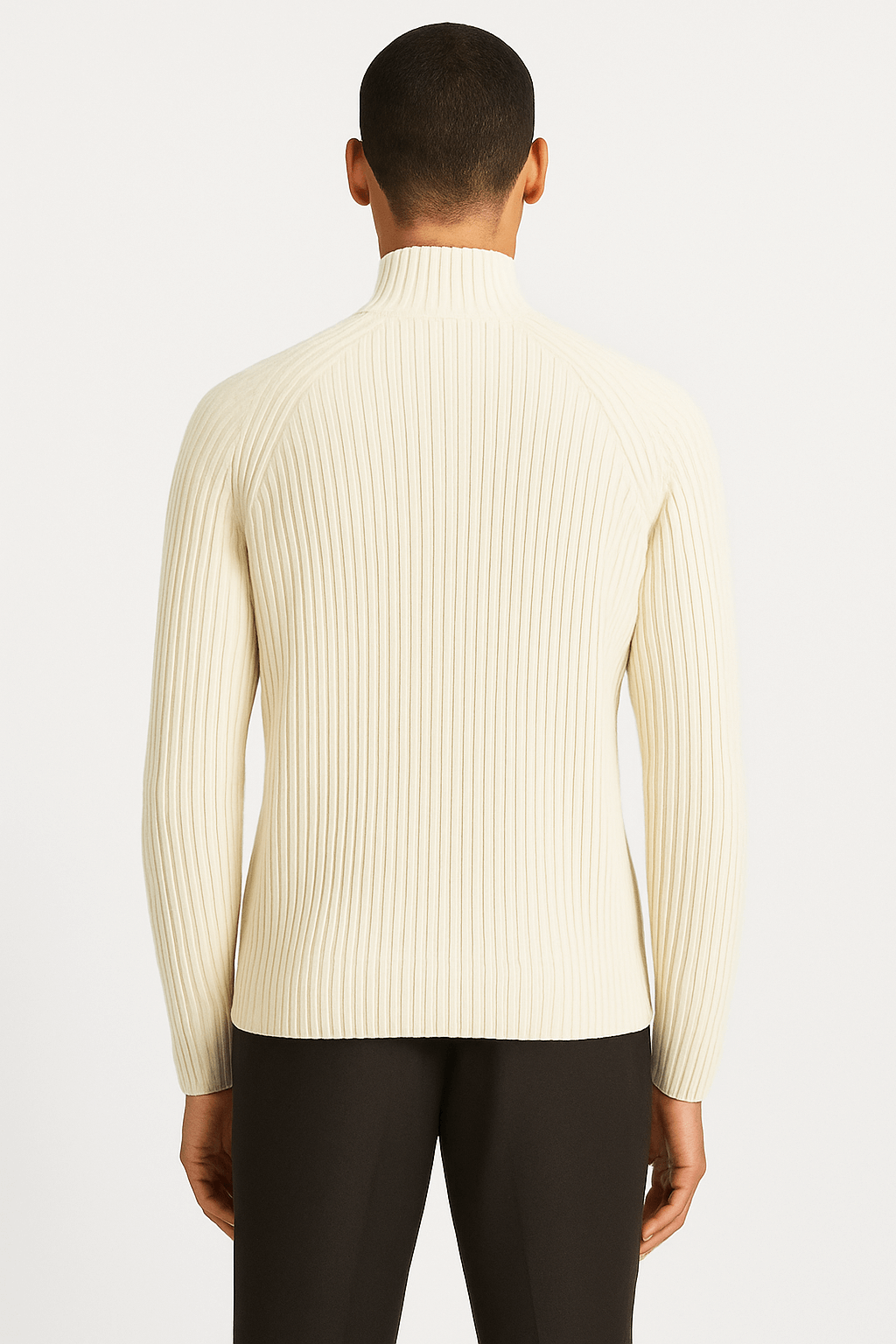 The Marco Ribbed Full Zip Sweater